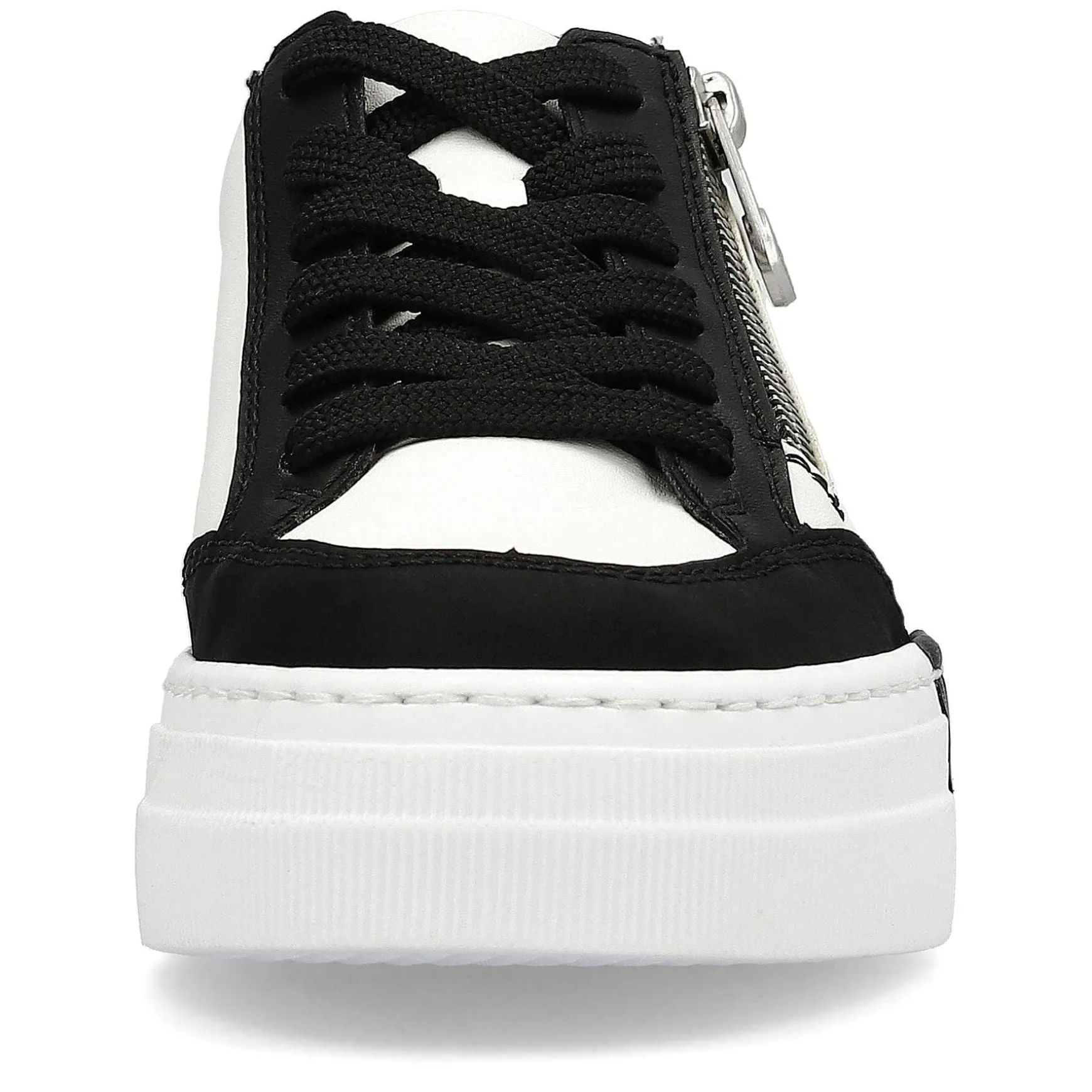 Rieker Women'S Sneaker Low Crystal White-Deep Black