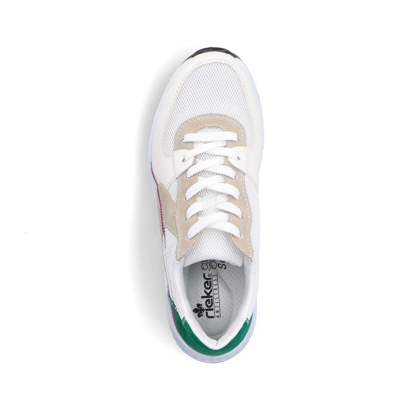 Rieker Women'S Sneaker Low Pearl White-Sand Beige