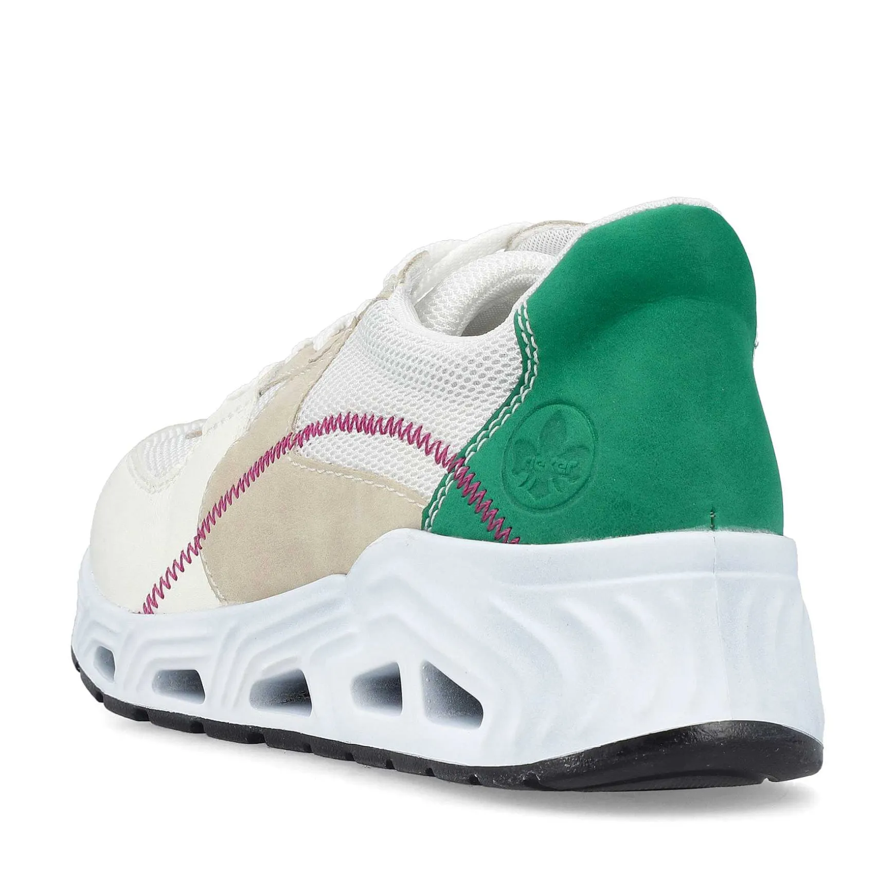 Rieker Women'S Sneaker Low Pearl White-Sand Beige