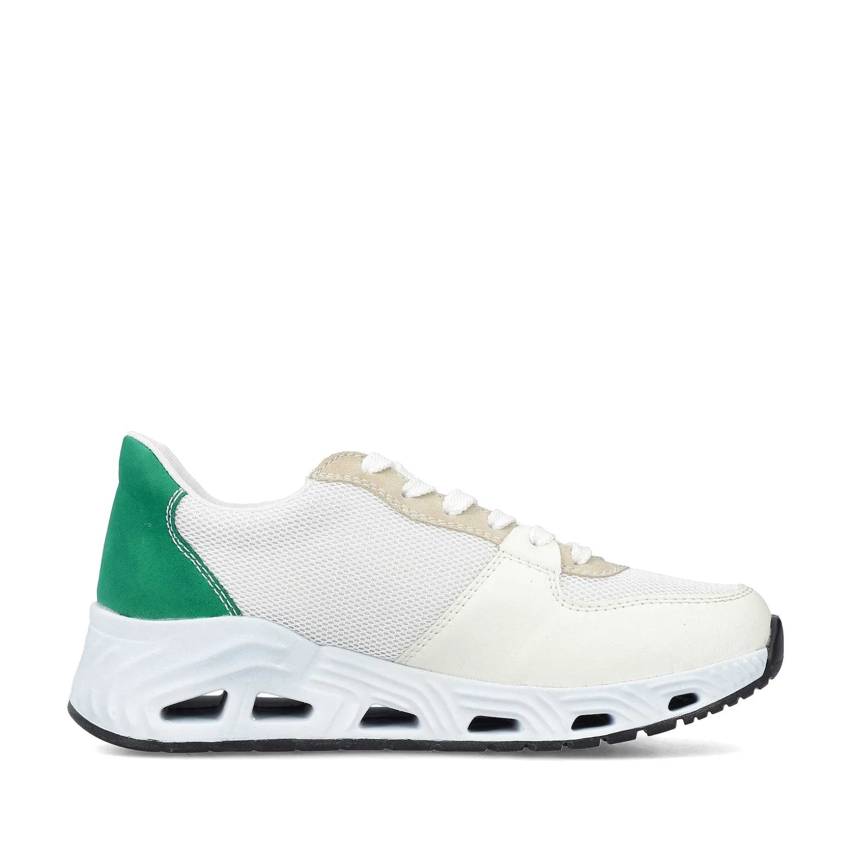 Rieker Women'S Sneaker Low Pearl White-Sand Beige