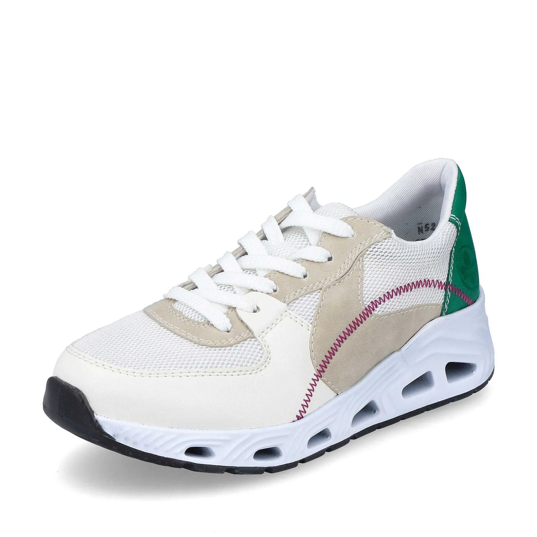 Rieker Women'S Sneaker Low Pearl White-Sand Beige