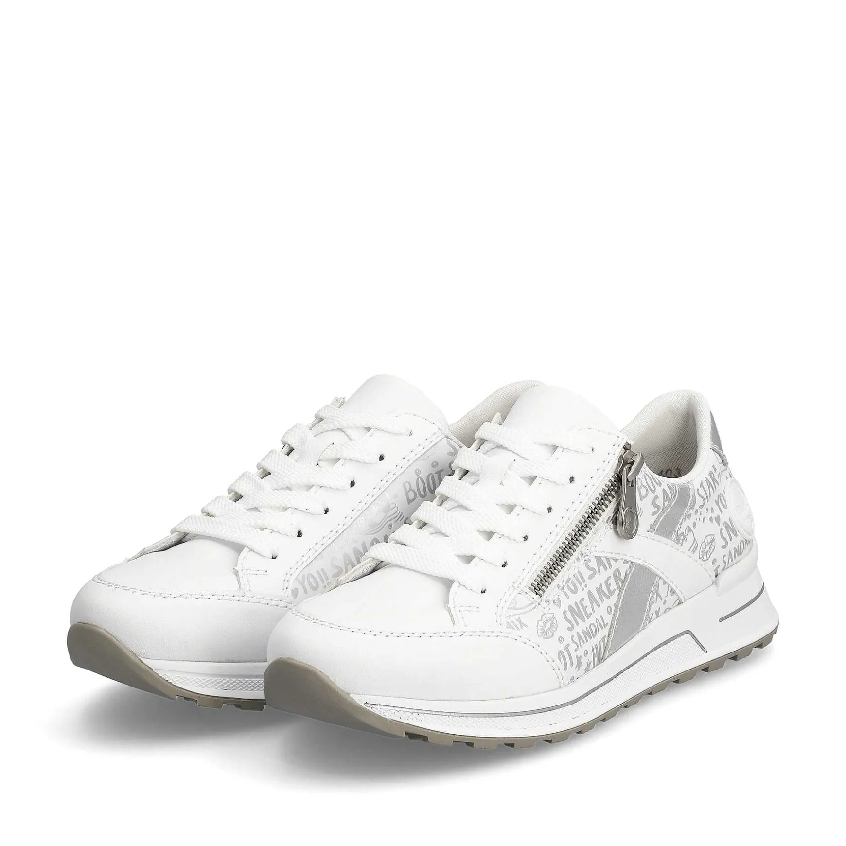 Rieker Women'S Sneaker Low Pure White