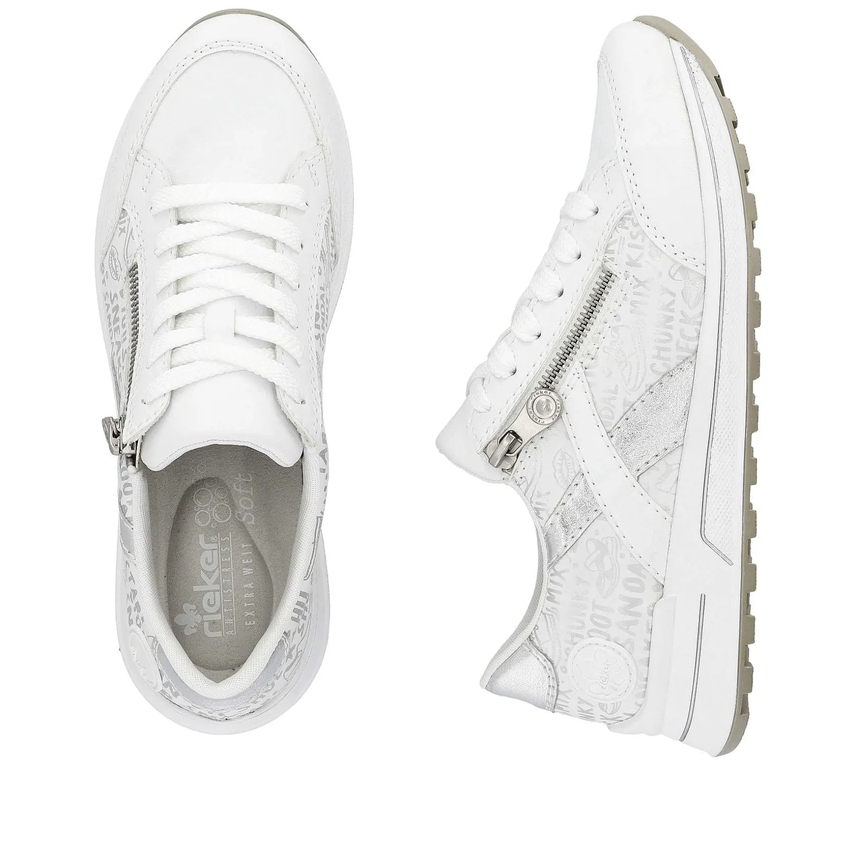 Rieker Women'S Sneaker Low Pure White