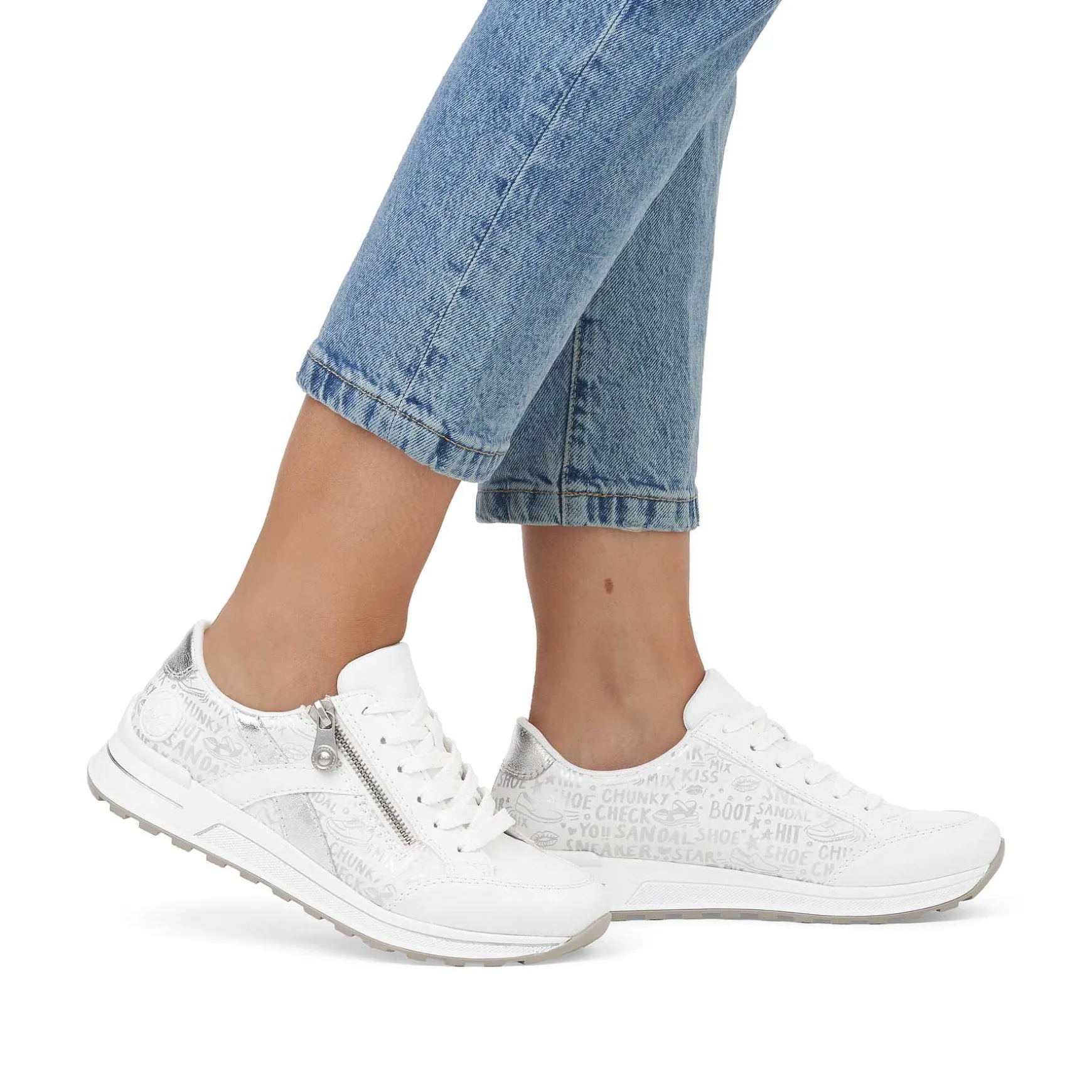 Rieker Women'S Sneaker Low Pure White