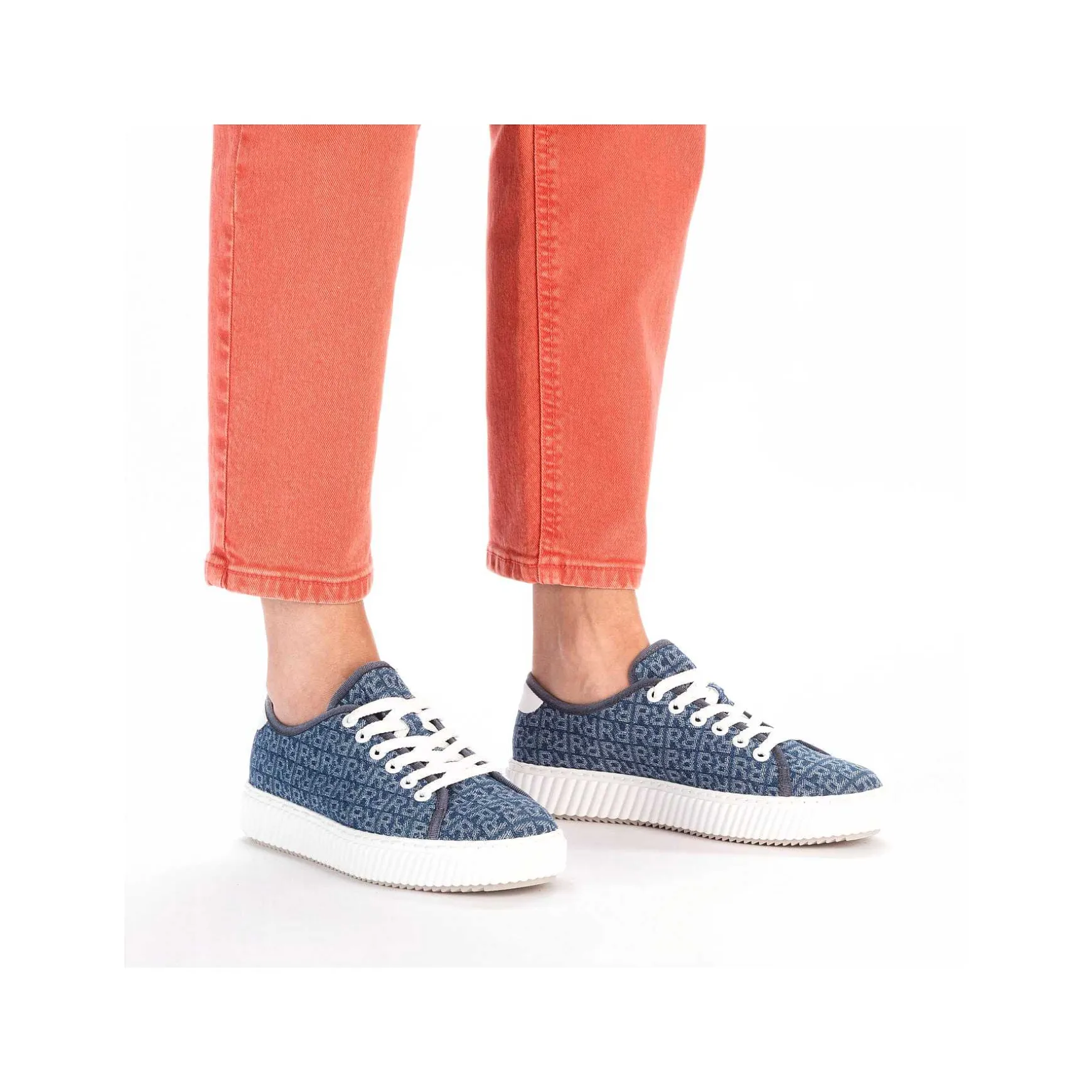 Rieker Women'S Sneaker Low Slate Blue