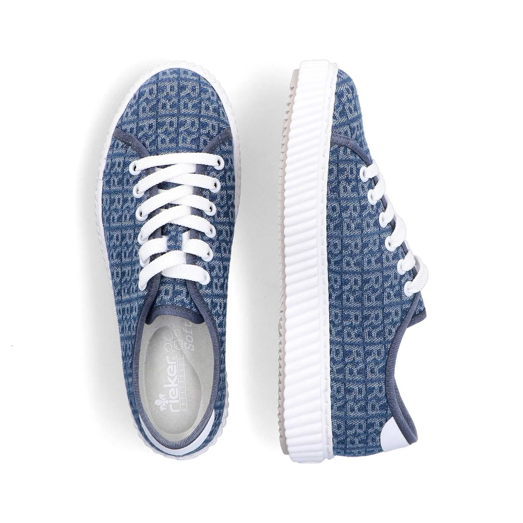 Rieker Women'S Sneaker Low Slate Blue