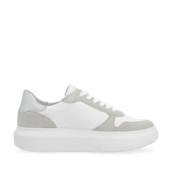 Rieker Women'S Sneaker Low Clear-White Dust-Grey