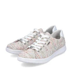 Rieker Women'S Sneaker Low Multi-Pure White