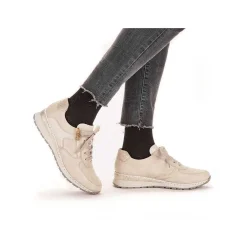 Rieker Women'S Sneaker Low Cream White