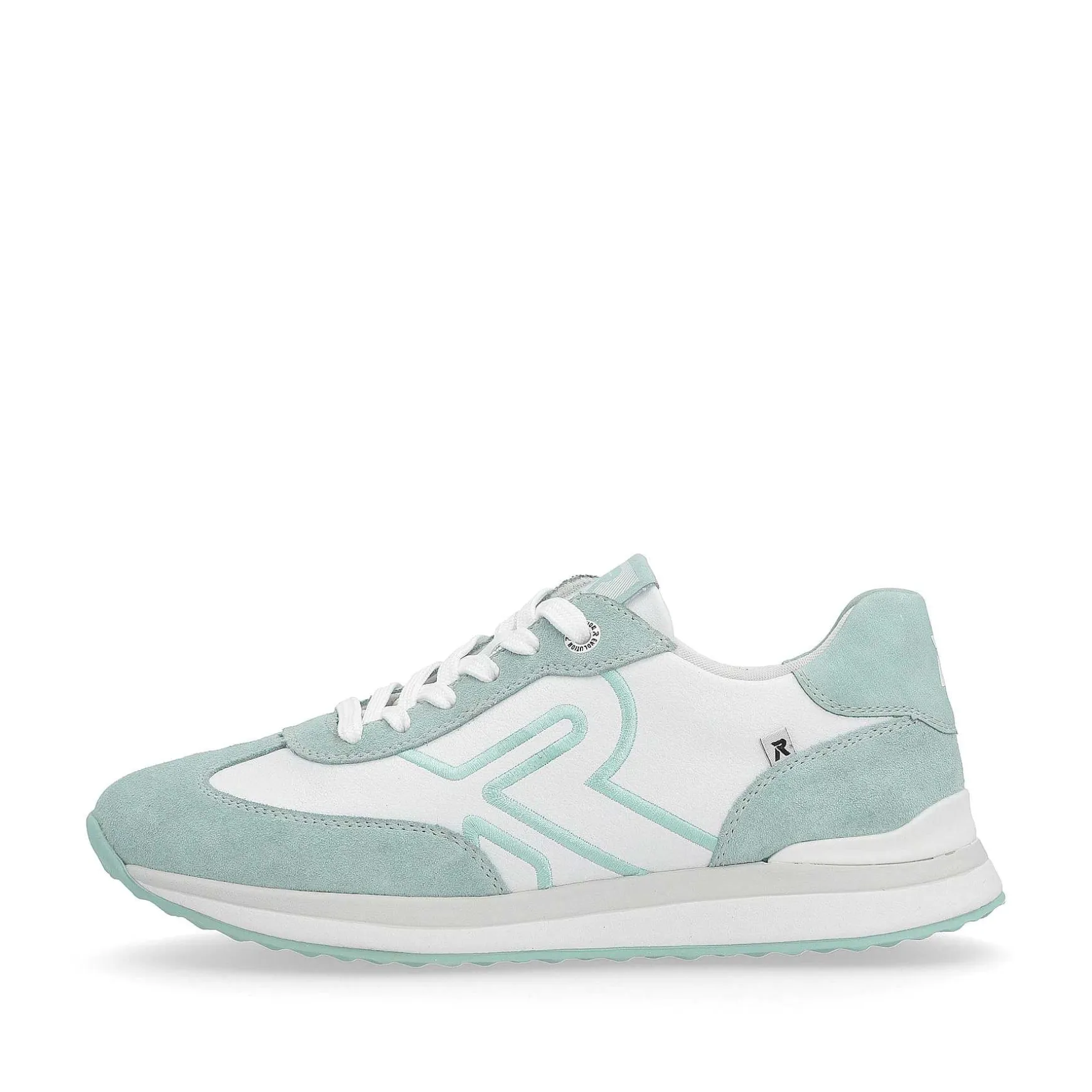 Rieker Women'S Sneaker Low Frost-White Aquamarine