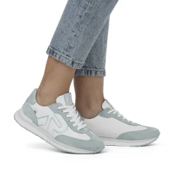 Rieker Women'S Sneaker Low Frost-White Aquamarine