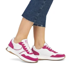 Rieker Women'S Sneaker Low Clear-White Fuchsia