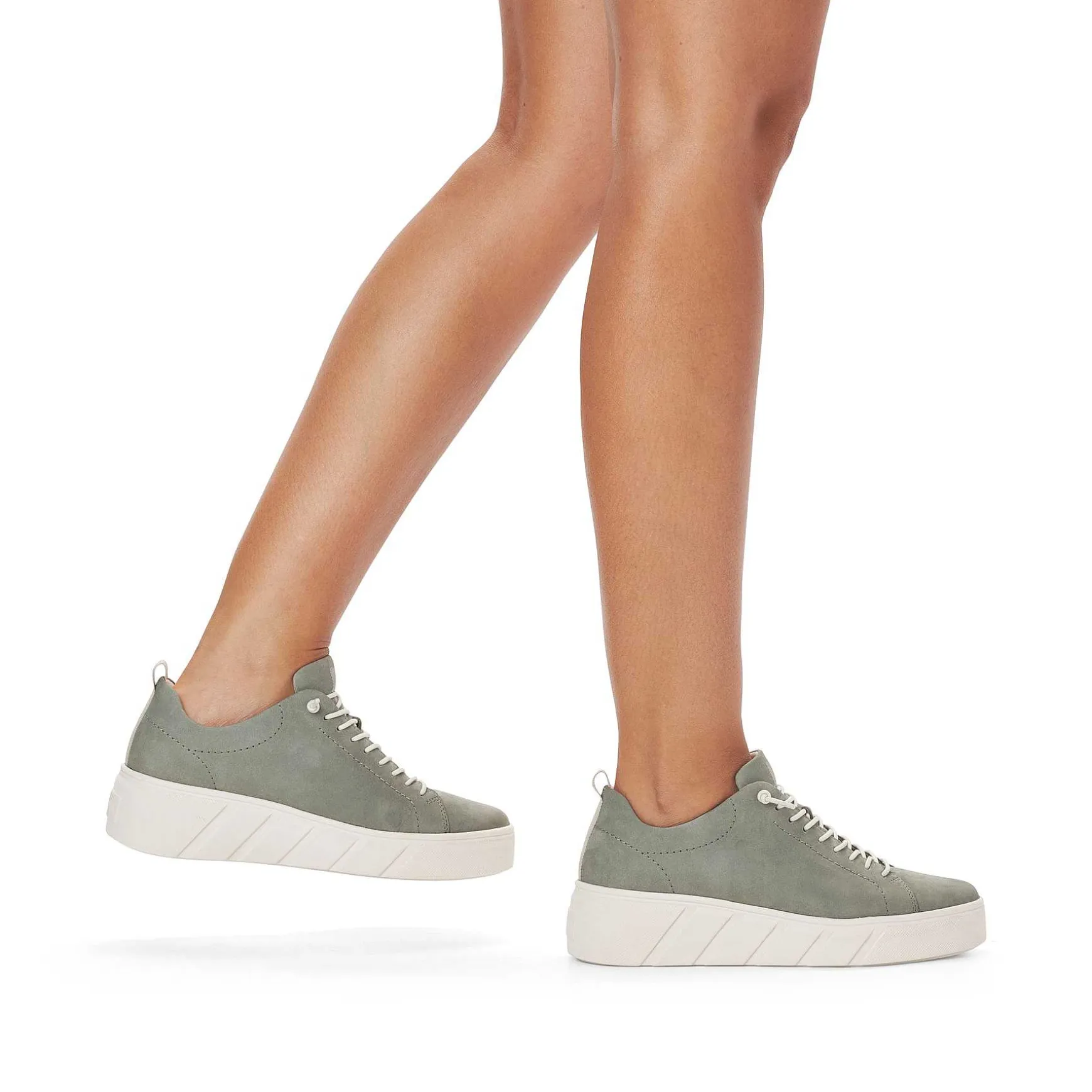 Rieker Women'S Sneaker Low Khaki Green