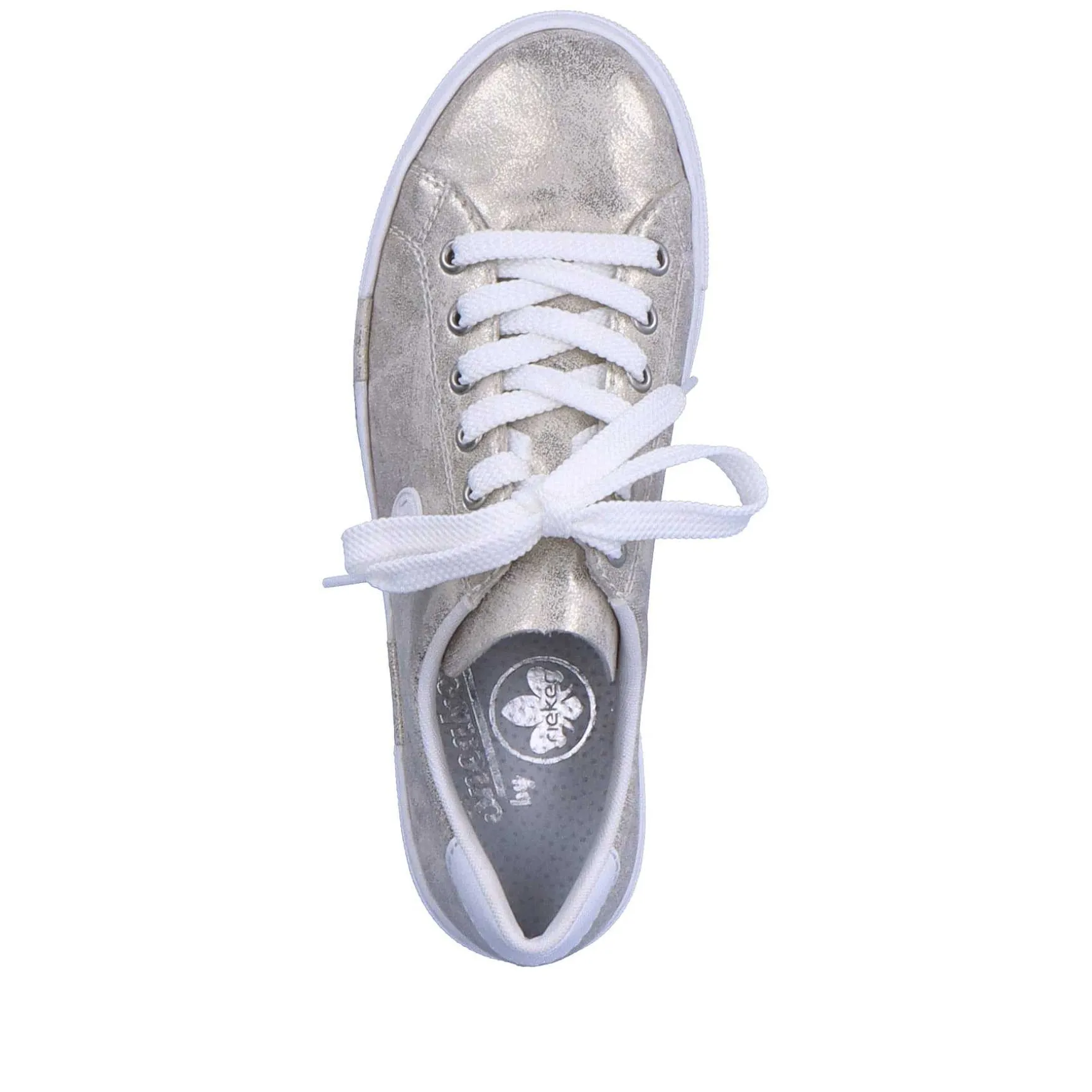 Rieker Women'S Sneaker Low Silver Metallic