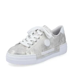 Rieker Women'S Sneaker Low Silver Metallic