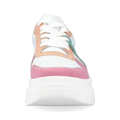 Rieker Women'S Sneaker Low Ice White-Multicolored