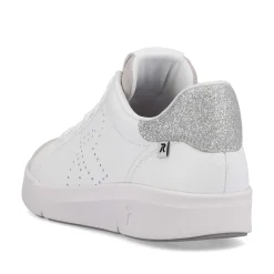 Rieker Women'S Sneaker Low Swan-White Beige