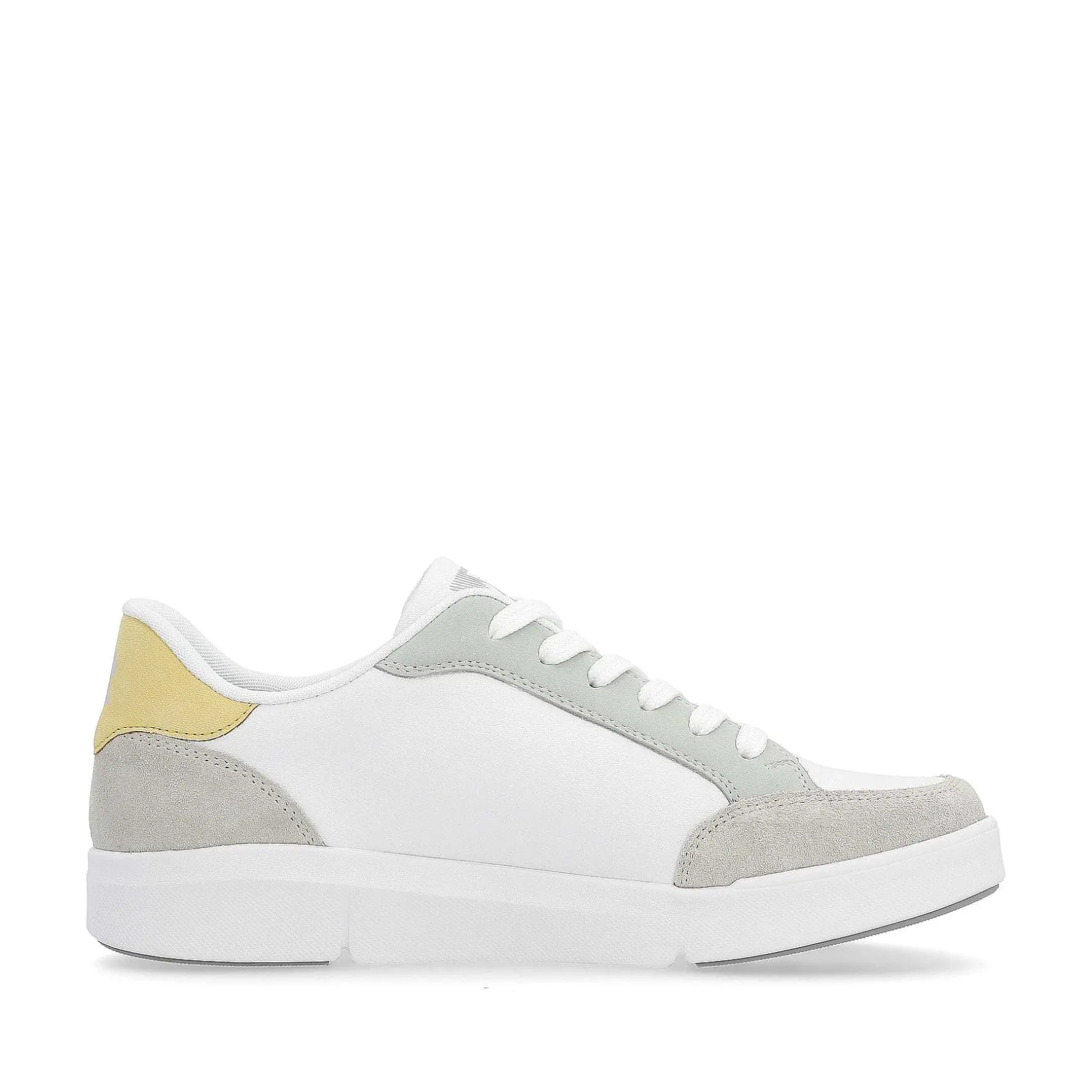 Rieker Women'S Sneaker Low Snow-White Dusty-Grey