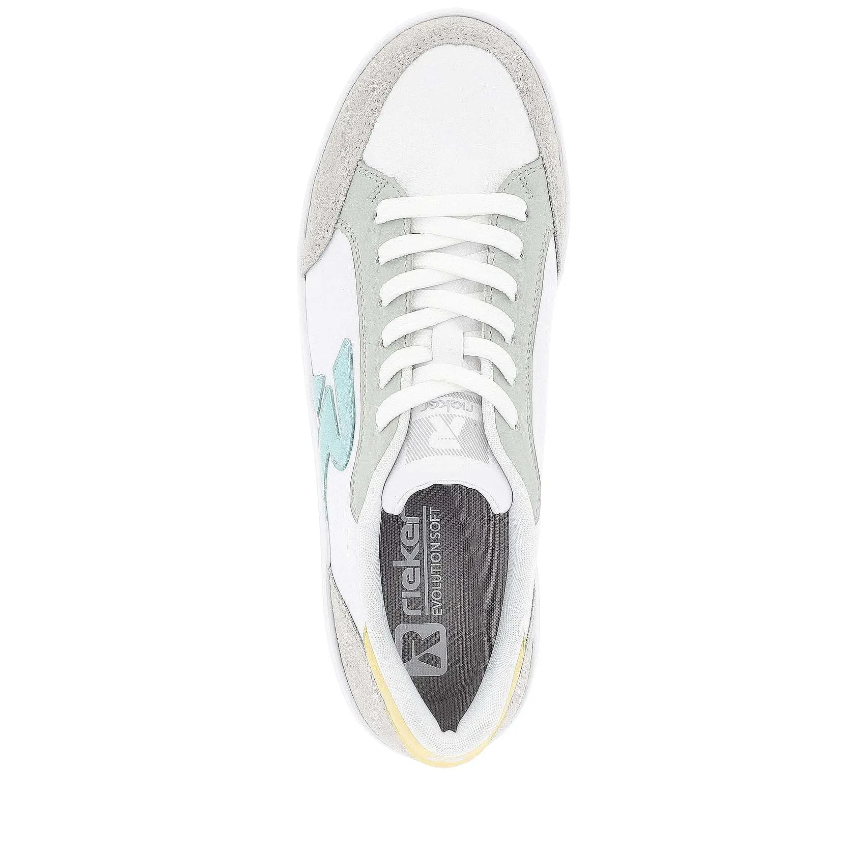 Rieker Women'S Sneaker Low Snow-White Dusty-Grey