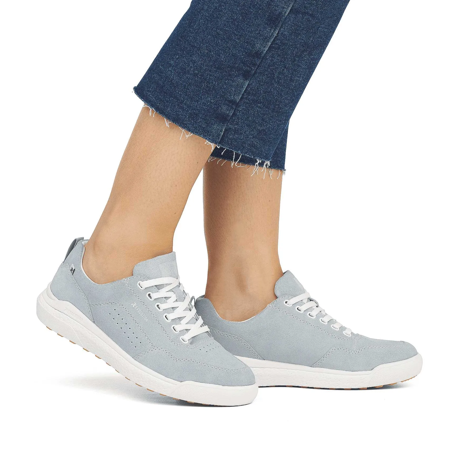 Rieker Women'S Sneaker Low Steel Blue