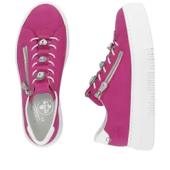 Rieker Women'S Sneaker Low Blood Pink