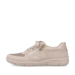 Rieker Women'S Sneaker Low Cream Beige
