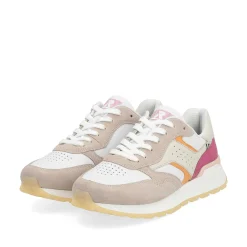 Rieker Women'S Sneaker Low Light Beige Fuchsia Apricot