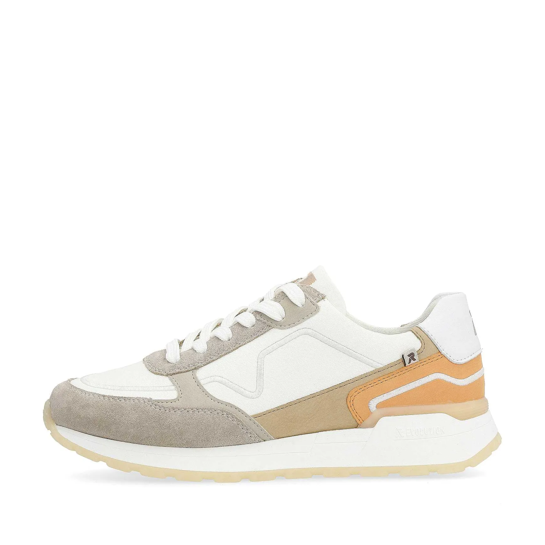 Rieker Women'S Sneaker Low Creamy-White Clay-Beige