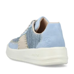 Rieker Women'S Sneaker Low Light Blue