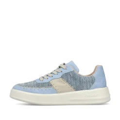 Rieker Women'S Sneaker Low Light Blue