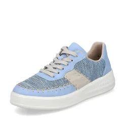 Rieker Women'S Sneaker Low Light Blue