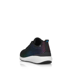 Rieker Women'S Sneaker Low Deep Black Rainbow