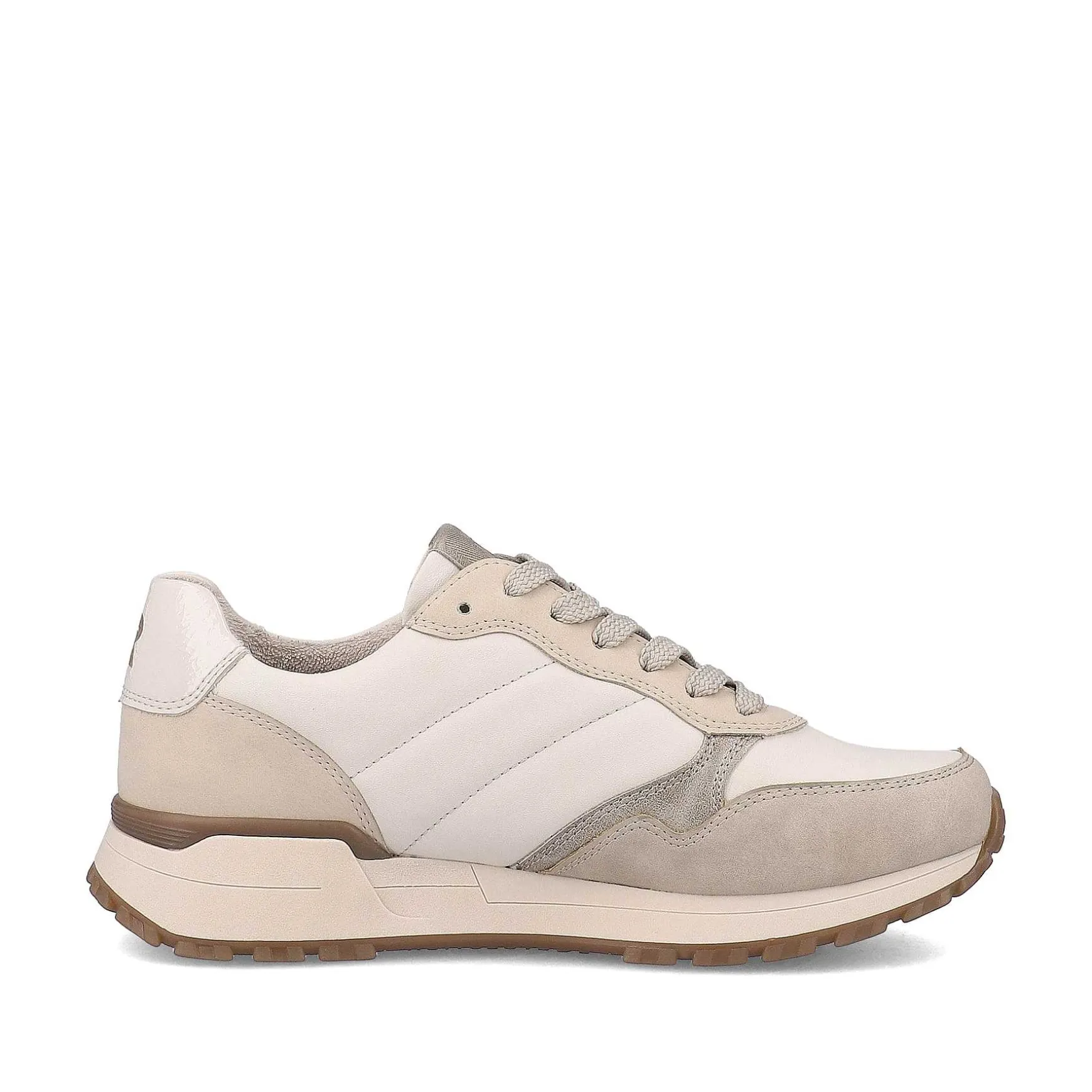 Rieker Women'S Sneaker Low Cream-Beige Snow