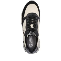 Rieker Women'S Sneaker Low Linen Graphite