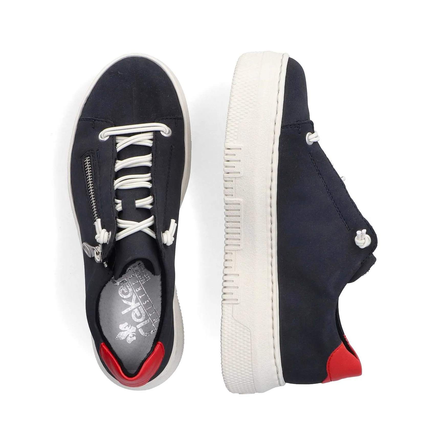 Rieker Women'S Sneaker Low Steel Blue