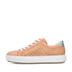 Rieker Women'S Sneaker Low Pastel Orange