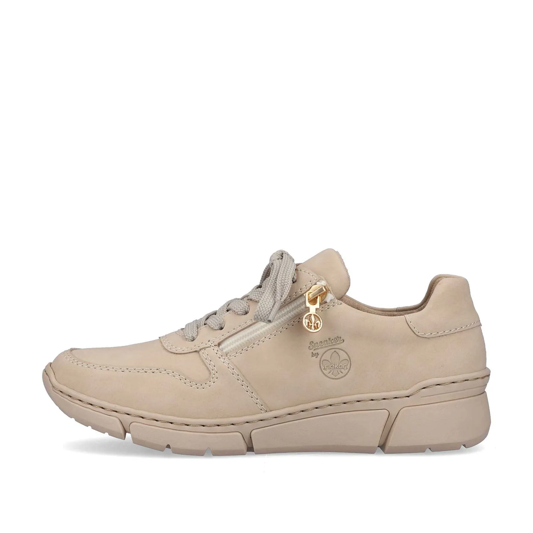 Rieker Women'S Sneaker Low Cream Beige