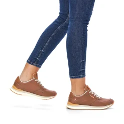 Rieker Women'S Sneaker Low Wood Brown