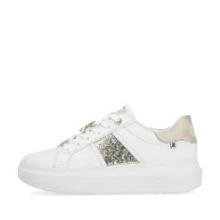 Rieker Women'S Sneaker Low Swan-White Gold