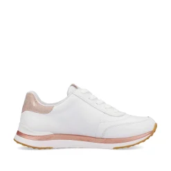 Rieker Women'S Sneaker Low Swan-White Rose