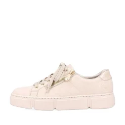 Rieker Women'S Sneaker Low Cream Beige