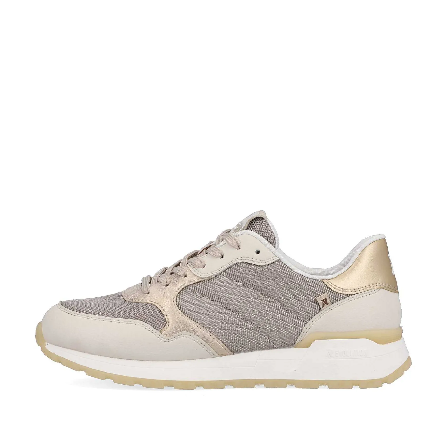 Rieker Women'S Sneaker Low Clay-Beige Rock-Grey