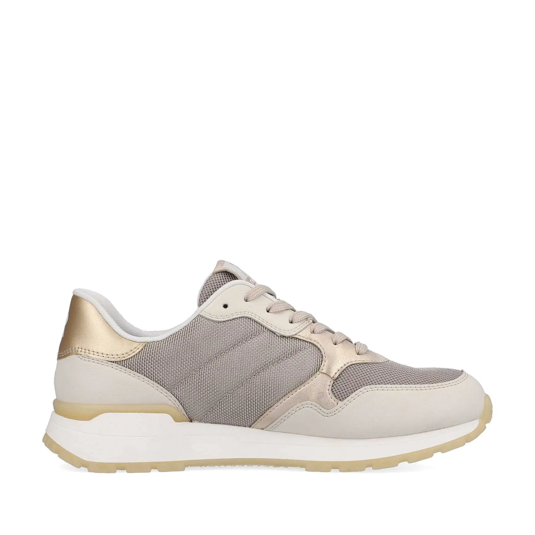 Rieker Women'S Sneaker Low Clay-Beige Rock-Grey