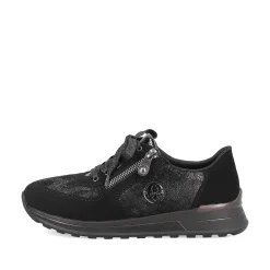 Rieker Women'S Sneaker Low Night Black