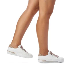 Rieker Women'S Sneaker Low Pearl White