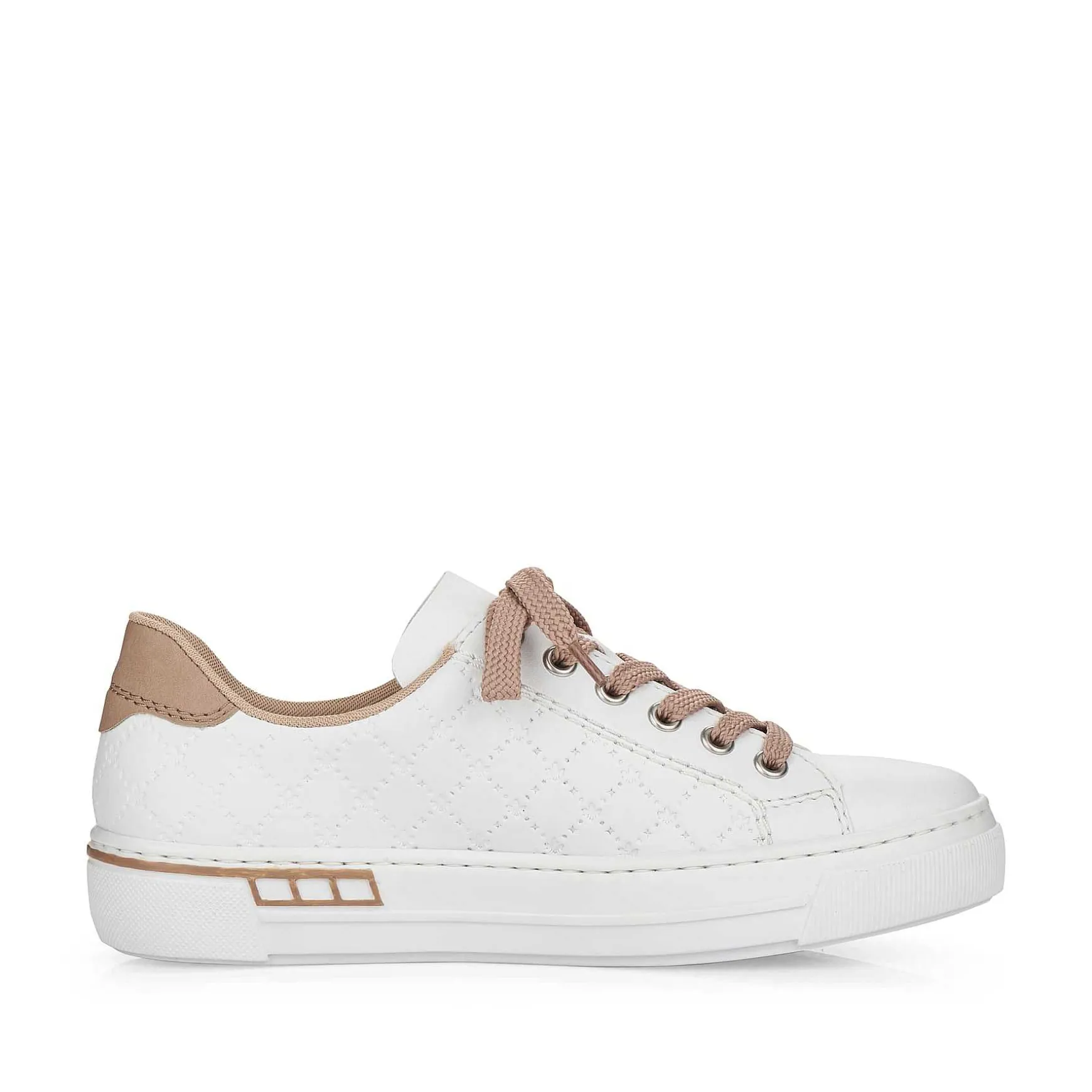 Rieker Women'S Sneaker Low Pearl White