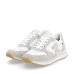 Rieker Women'S Sneaker Low Pearl-White Clay-Beige