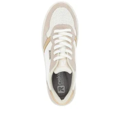 Rieker Women'S Sneaker Low Crystal-White Sand-Beige