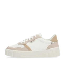 Rieker Women'S Sneaker Low Crystal-White Sand-Beige