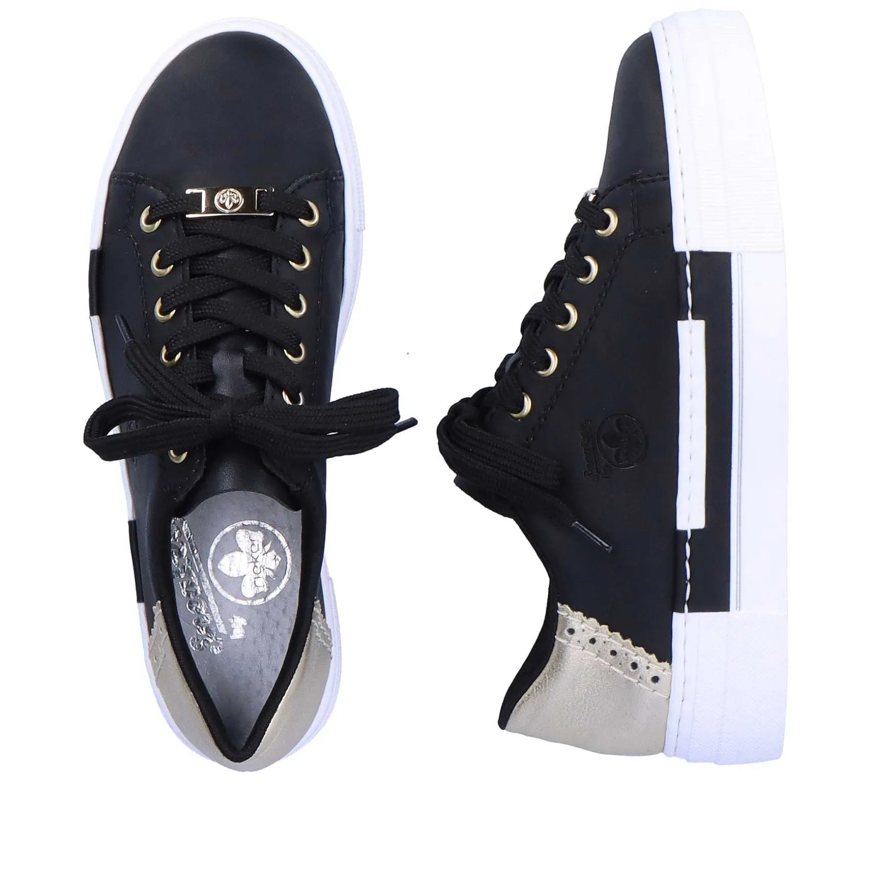 Rieker Women'S Sneaker Low Graphite Black